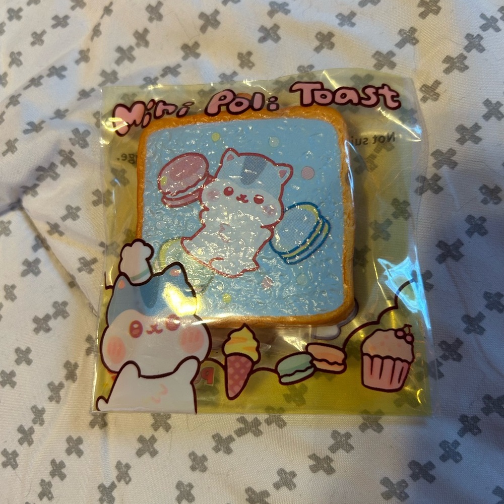Cute Mini Poli Toast Squishy